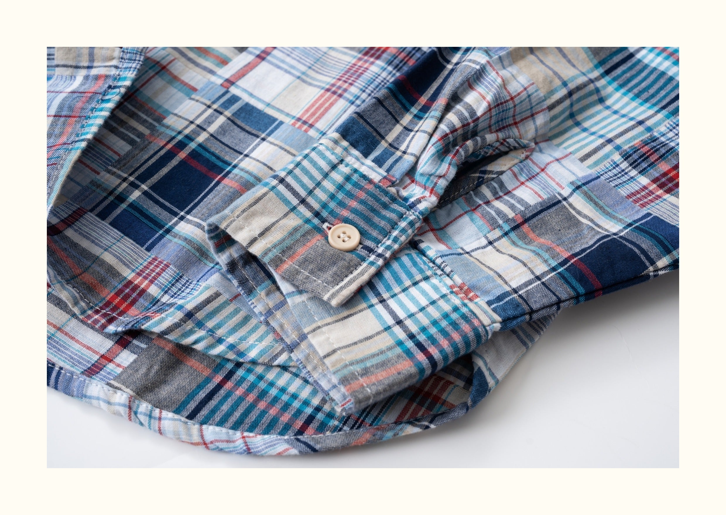 Baijia-Cloth Colorful Plaid Patchwork Shirt – Japanese Retro Loose Long Sleeve (Unisex)