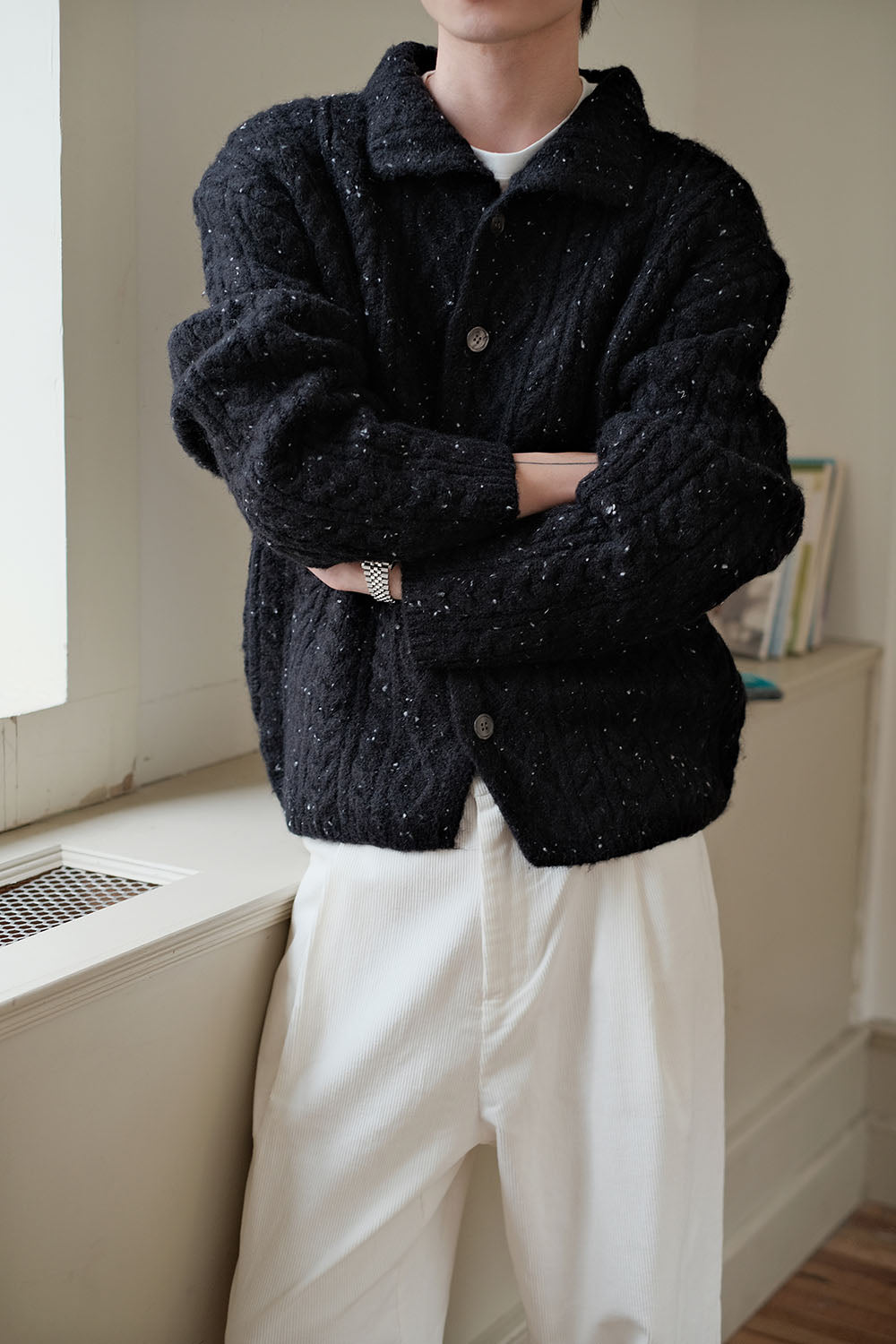 Coke Life CARPEM Winter Sweater Coat - Lazy Style Braided Wool Knit Unique Design Top