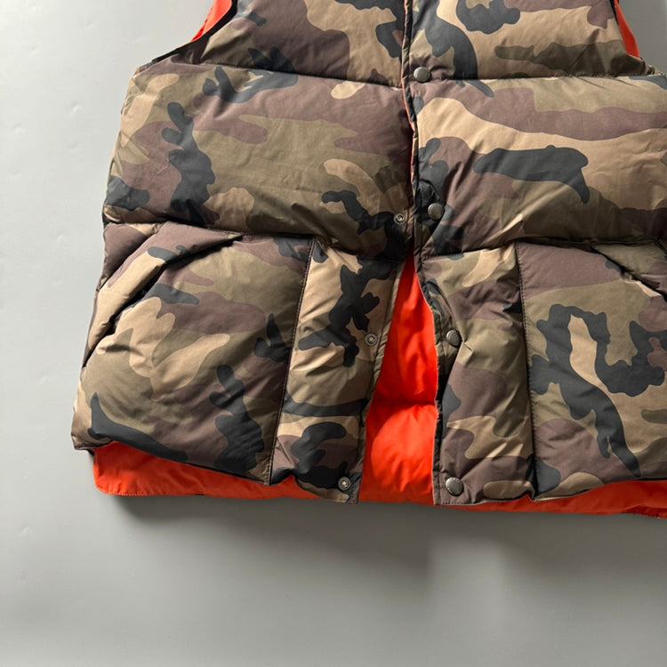 Men's Reversible 90% White Duck Down Camouflage Vest