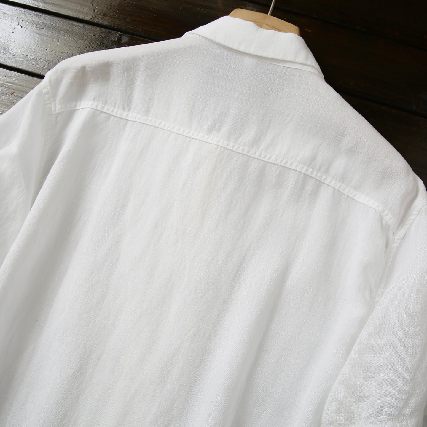 Cool Antibacterial Linen/Lyocell Men's Summer Turn-down Collar Loose Casual Short Sleeve Shirt Top