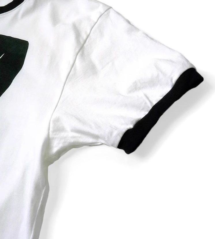 Japanese cat foam print pattern unisex loose crew neck short sleeve T-shirt