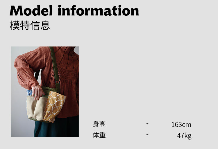 Original Patchwork Large Capacity Crossbody Bag Retro New Chinese Style Embroidered Tote Bag for Women