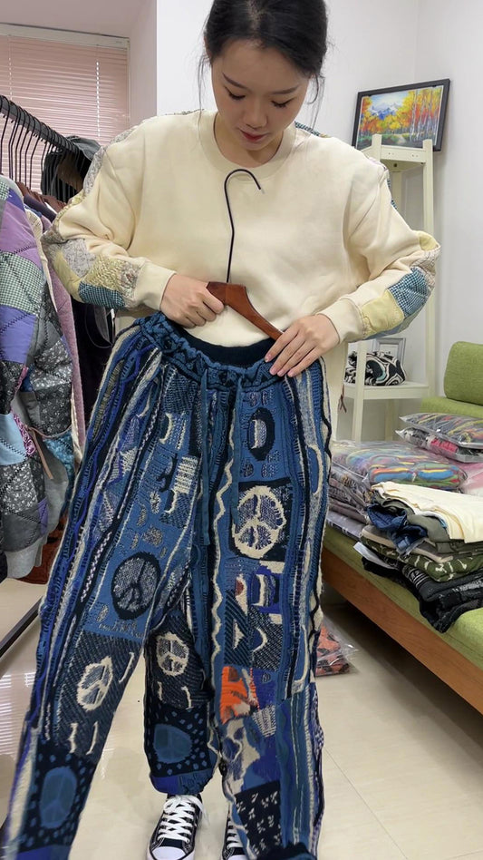 Japanese retro VV cashew flower coat cotton jacket cotton jacket cardigan jacket