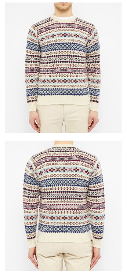 Jamiesons 130-Year Fair Isle Wool Sweater – Scottish Heritage Knit (Unisex)