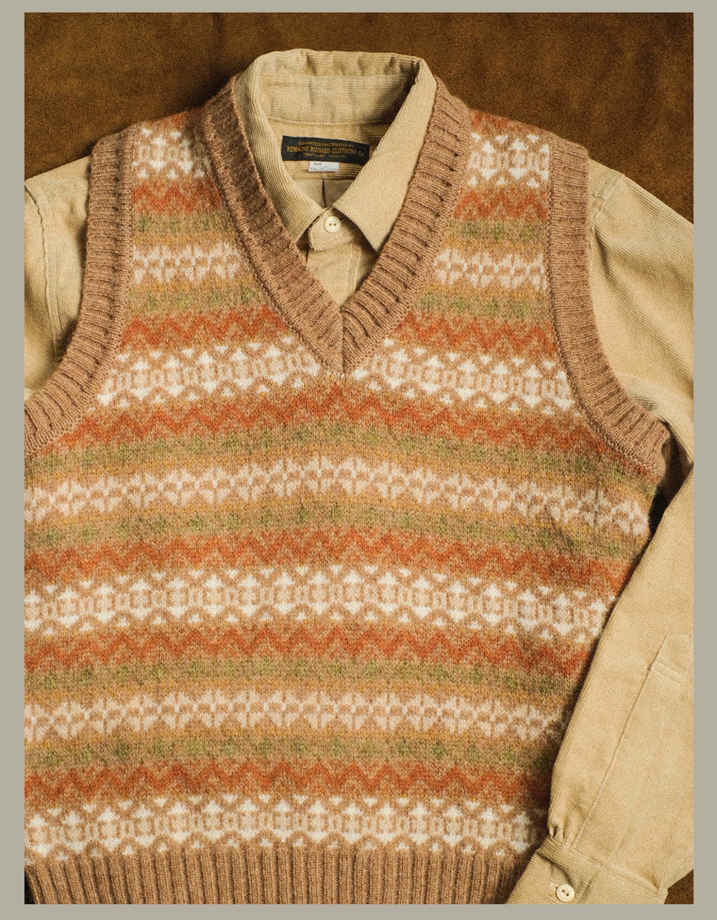 British-Retro Fair Isle Wool Vest – Idle Style Jacquard (Unisex)