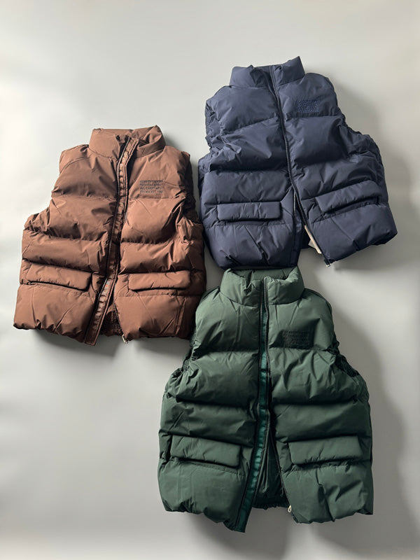 90% White Duck Down Mountain Vest - Fluffy Warm Outdoor Puffer (Unisex)