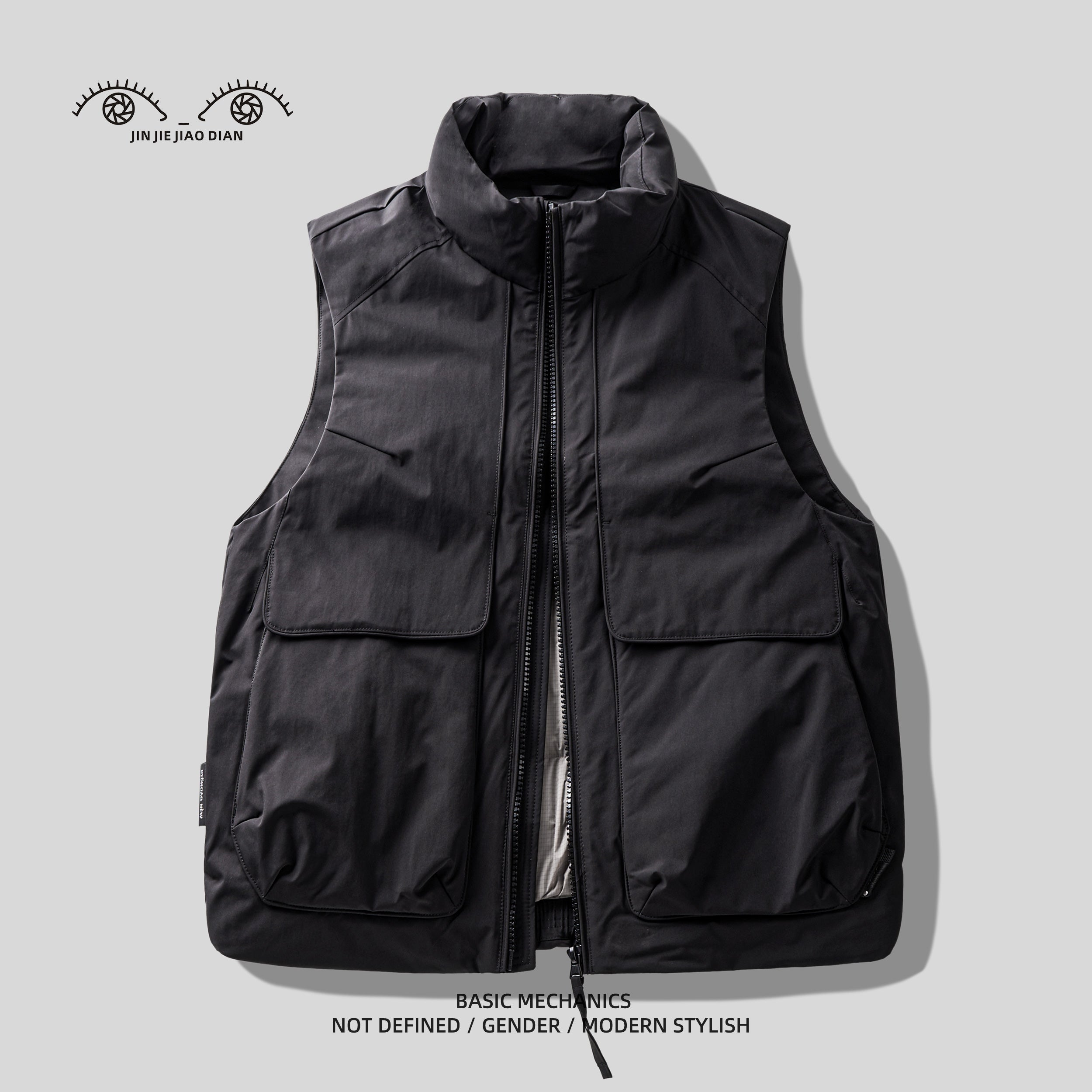 Mountain-Style Caramel 90% Duck-Down Vest – Warm Workwear Insulated (Unisex)