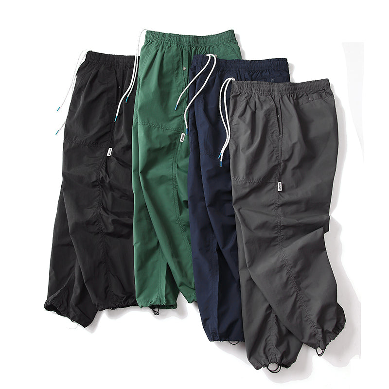 Unisex Japanese Style Summer Cargo Pants - Thin Quick-Dry Breathable Loose Paratrooper Pants