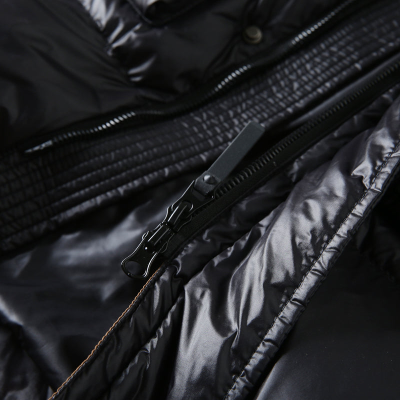 High-Fill 90% Goose-Down Mid-Length Puffer Jacket – Hooded & Cold-Resistant (Plus Sizes Available)