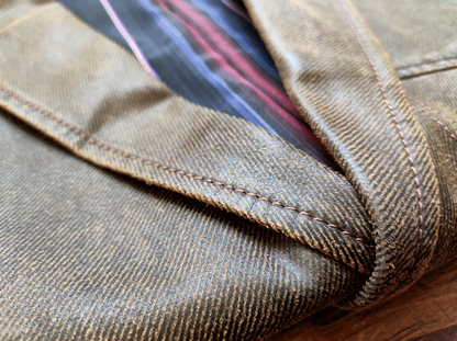 Dry Wax Cloth Hunting Suit Jacket - Vintage American Multi-Pocket Blazer (Men)