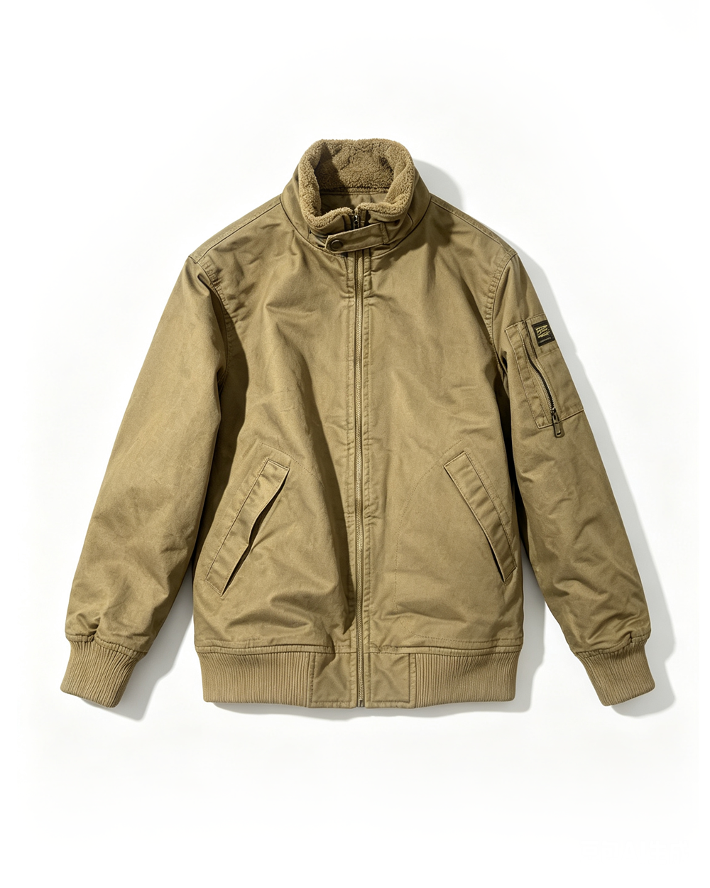 Fleece-Lined Stand-Collar Cargo Jacket – American Vintage Thickened Unisex – Japanese vintage | fall outfits 2026 | fall winter outfits | classy winter outfits | lazy comfy outfits | japanese streetwear | vintage workwear | yamalin clothes | Yamalinclothes