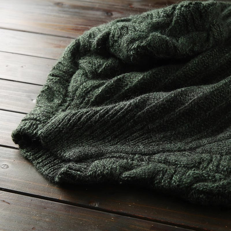 Heavy and rare! High gram full wool! Italian single foreign trade men's half turtleneck thicke ned sweater winter