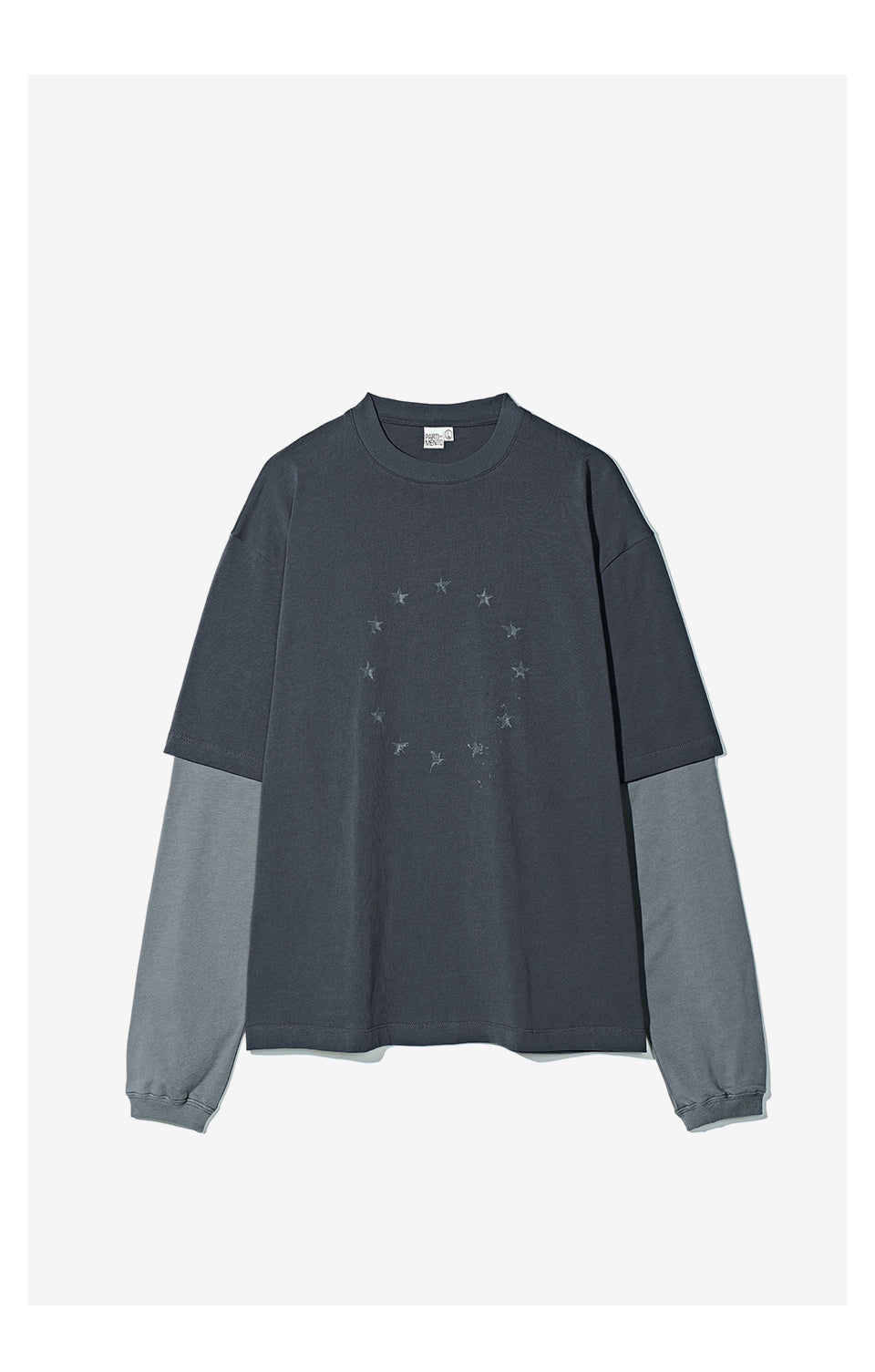 Vintage Two-Piece Look Striped Long Sleeve T-Shirt – Washed Cotton (Men)