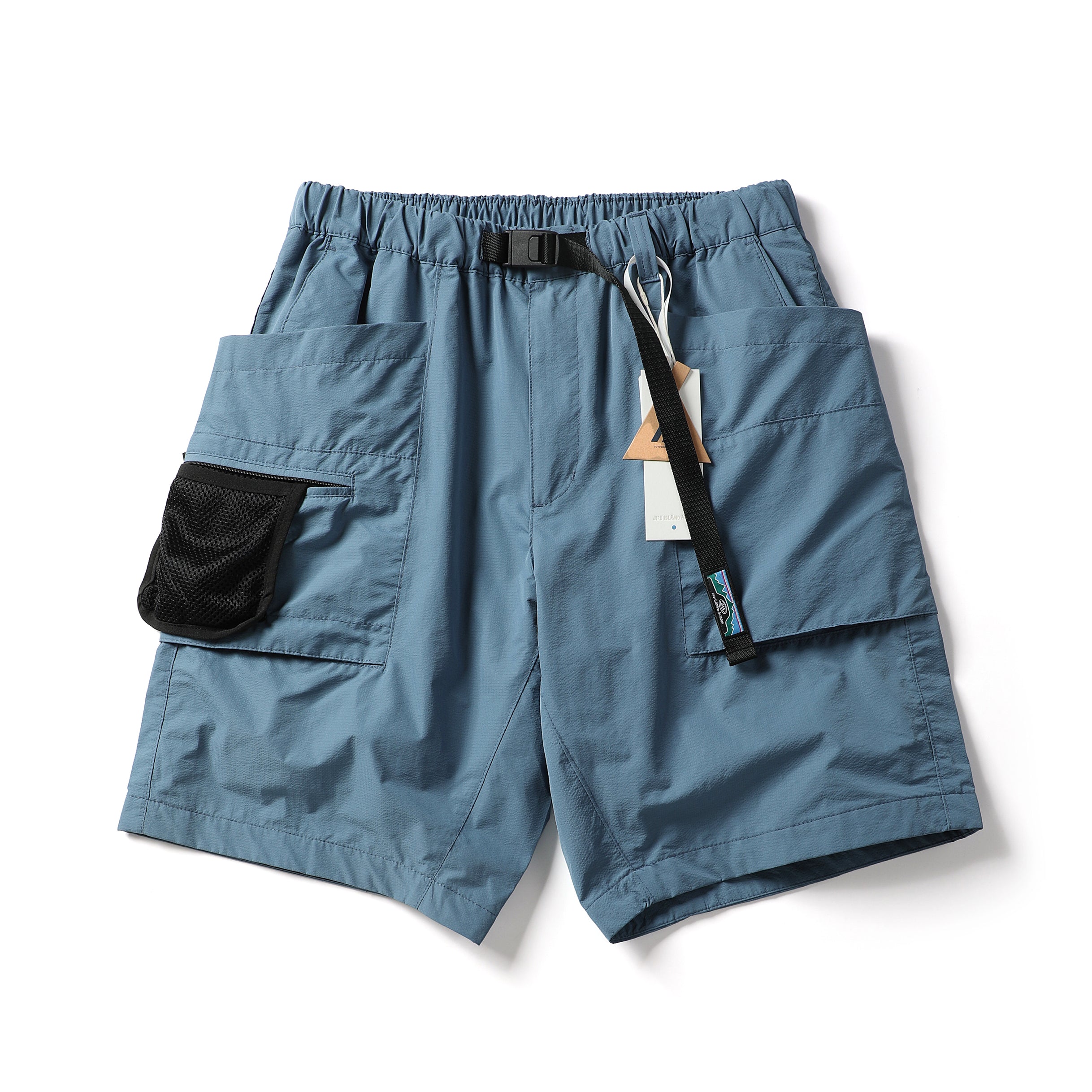 Japanese Retro Large Cargo Shorts Multi-Pocket Unisex Loose Straight