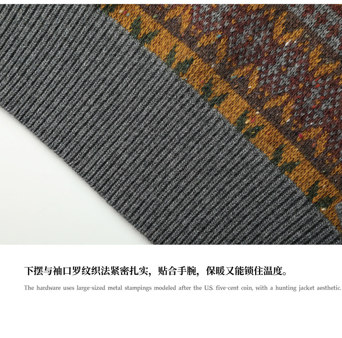 Vintage Fair Isle Wool-Blend Crewneck Sweater – British Heritage Style (Unisex)