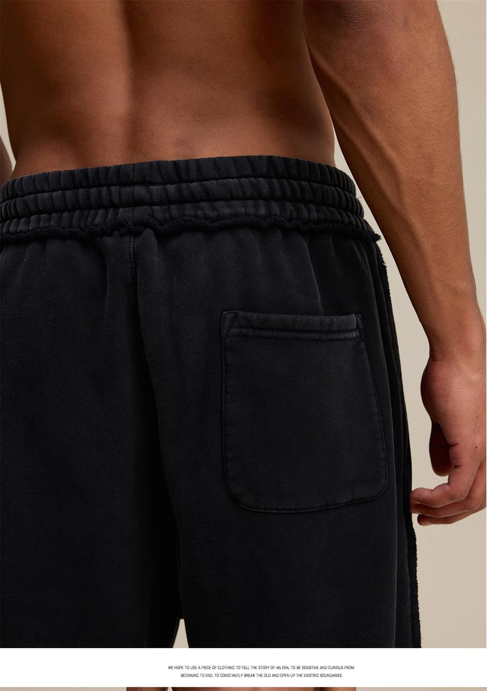 Heavyweight Fleece Washed Straight Sweatpants – Loose Casual American Style