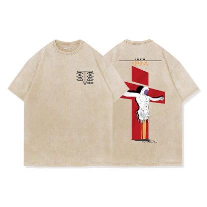 Evangelion Lilith T-Shirt - Washed Vintage Anime Cotton Tee (Unisex)