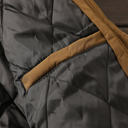 Men's Plus Size Euro-American Style Winter Jacket - Windproof Waterproof Hooded Thickened Cotton Coat