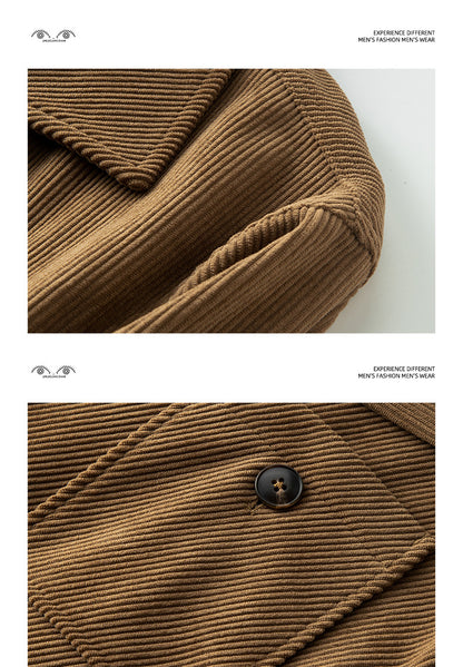 Belgium High-End Japanese Style Blazer - Notched Lapel Casual Suit 2025 (Men)