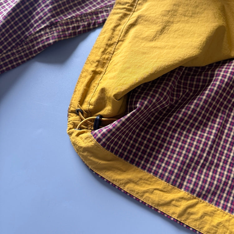 Mountain Style Camping Outdoor Jacket Spring Summer New Hooded Plaid Loose Casual Yarn-Dyed Men's Coat Top