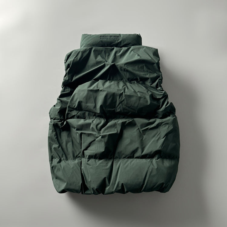 90% White Duck Down Mountain Vest - Fluffy Warm Outdoor Puffer (Unisex)