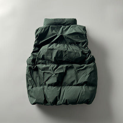 90% White Duck Down Mountain Vest - Fluffy Warm Outdoor Puffer (Unisex)