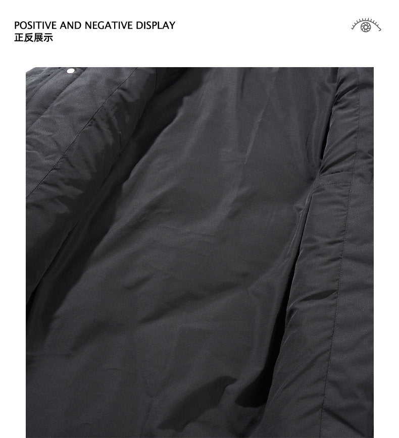 Belgium High-End 85% Duck Down Mid-Length Jacket - Mature Style Winter Coat (Men)