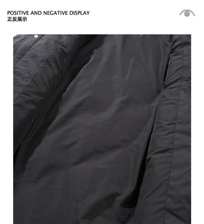 Belgium High-End 85% Duck Down Mid-Length Jacket - Mature Style Winter Coat (Men)