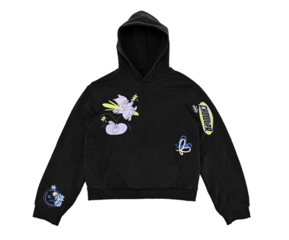 Heavyweight American Vintage Creative Hoodie – Trendy Loose Fit Streetwear for Men