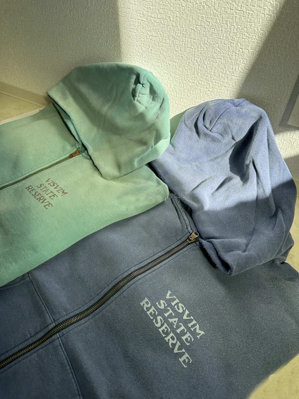 Japanese Trend All-Cotton Washed Vintage Distressed Zipper Hoodie