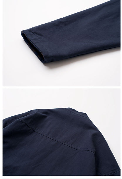 Men's Japanese Retro Reversible Ethnic Style Dao Robe Jacket