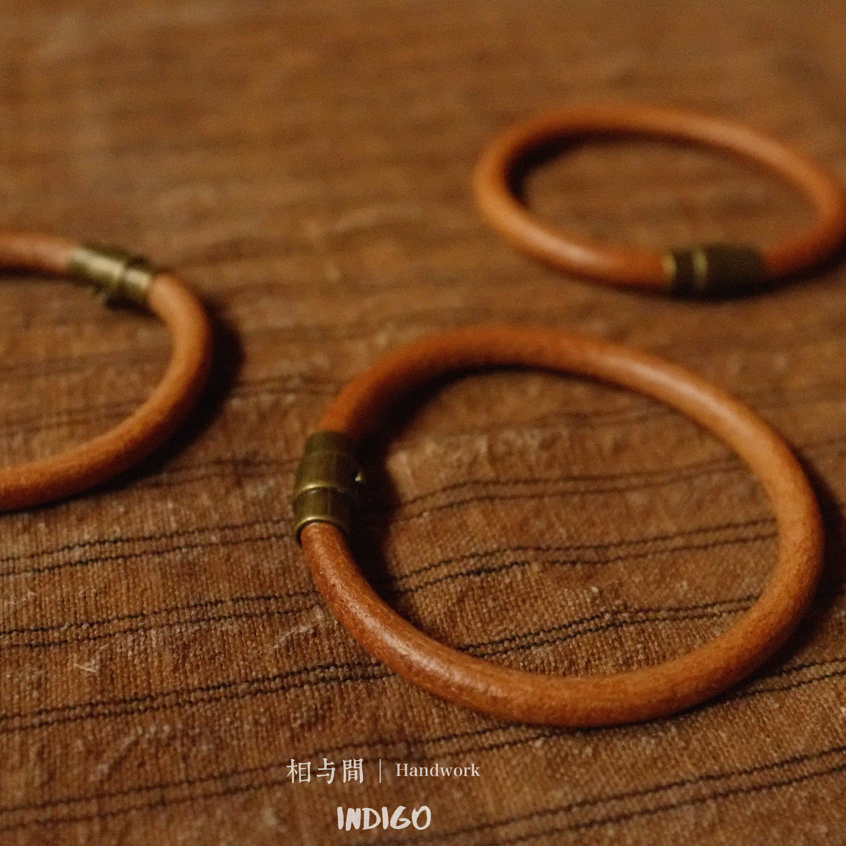 Handmade Vintage Cowhide Bracelet Takahashi Color-Retaining Brass Magnetic Leather Bracelet Couple Leather Bracelet