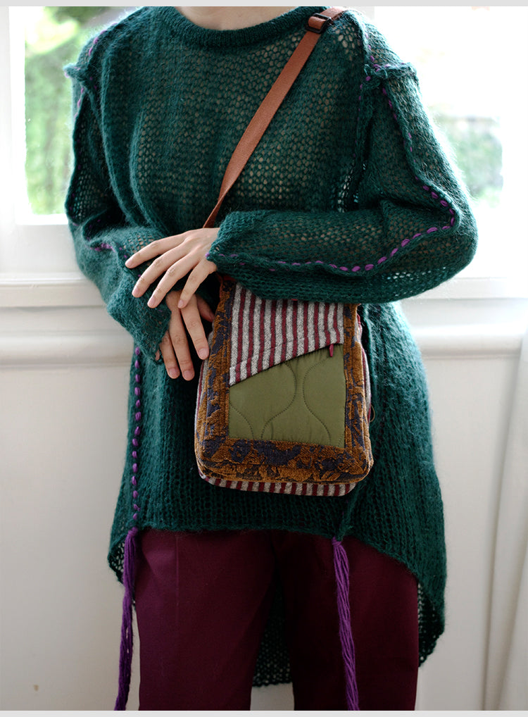 Original 2024 Autumn Winter New Wool Lightweight Crossbody Phone Bag Retro Niche Mini Bag