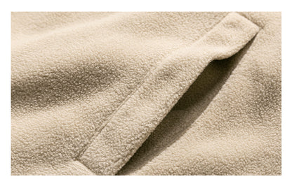 Men's Winter Fleece Cardigan - Trendy Loose BF Style Stand Collar