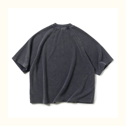 Japanese Waffle Oversized T-Shirt – Retro Distressed Unisex Short Sleeve Summer Tee | Japanese vintage | yamalin clothes | Yamalinclothes