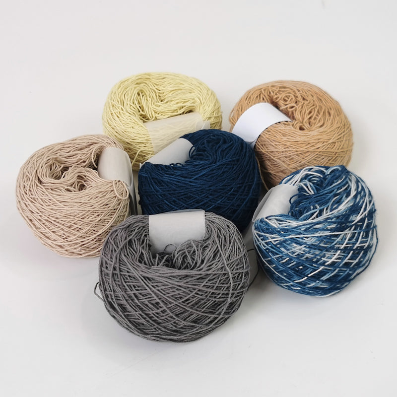 Plant Dyed Pure Cotton Embroidery Thread Handmade Tie-Dye Multicolor Patchwork Seed Bead Braided Bracelet