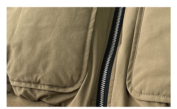 Men's American Trendy Flight Jacket - 90% White Duck Down Warm Workwear Coat