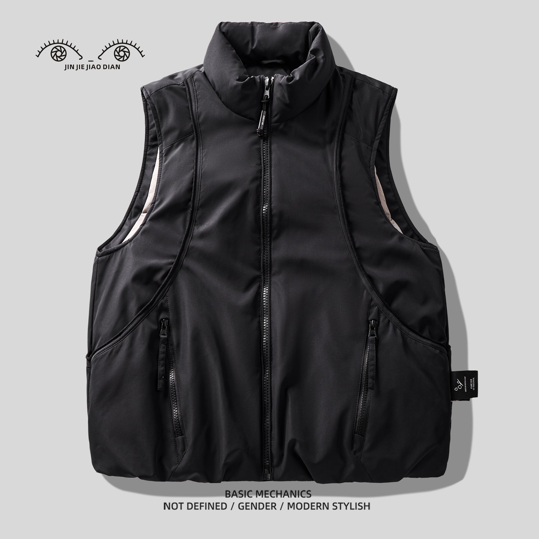 Mountain-Style Caramel 90% Duck-Down Vest – Warm Workwear Insulated (Unisex)