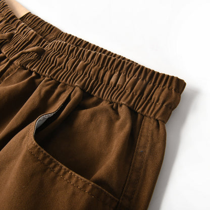 Cotton Balloon Pants – Washed Twill & Drawstring Waist | Yamalinclothes