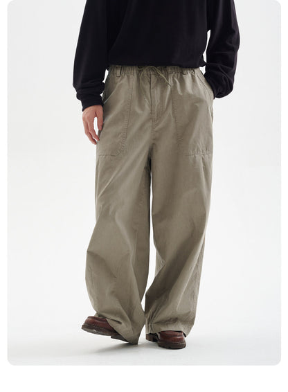 Enzyme Washed Vintage Straight Leg Casual Pants – Loose Fit Unisex All Season Trousers | Japanese vintage | yamalin clothes | Yamalinclothes