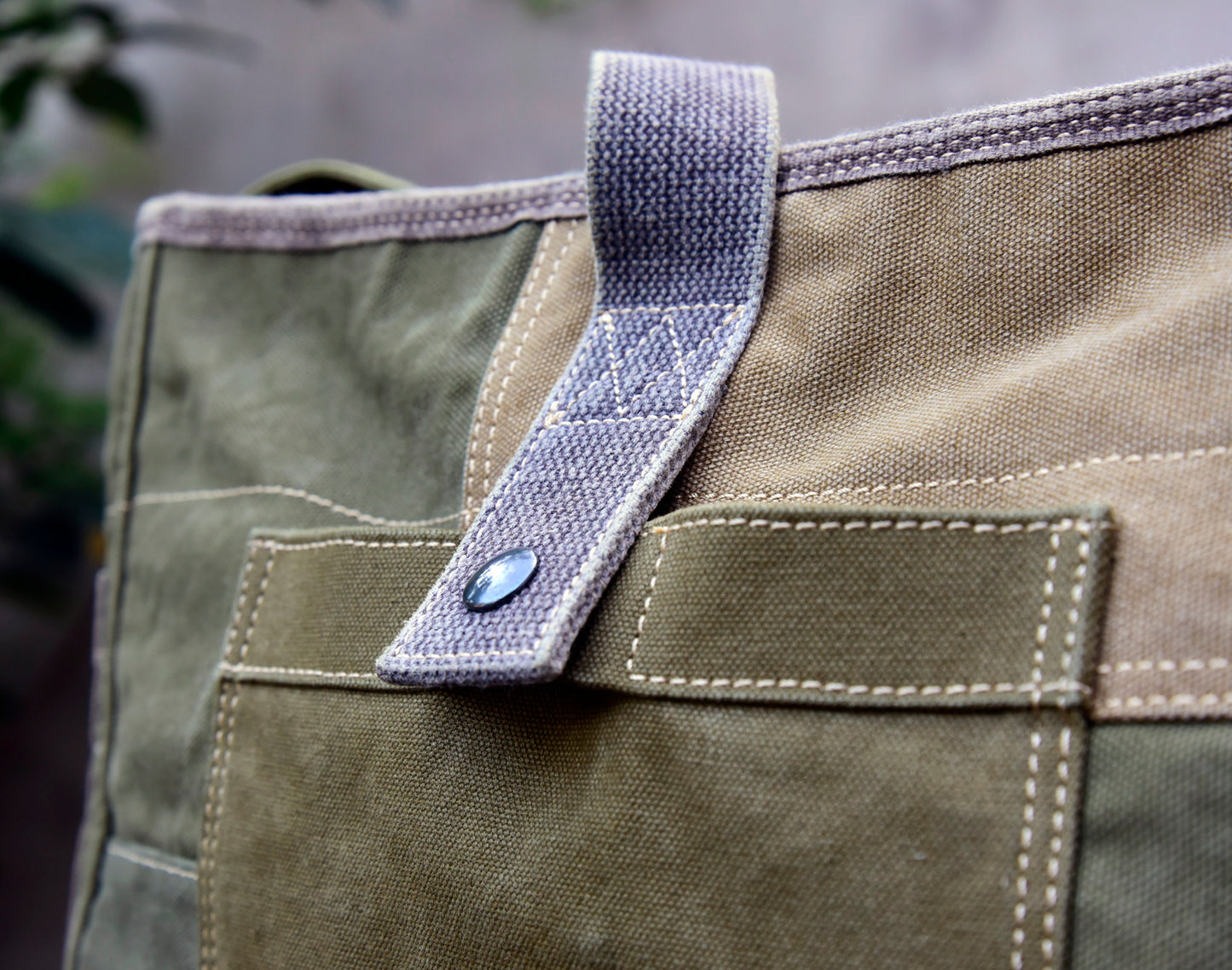 صناعة ثقيلة، قماش سميك، وصلات قماش بايجيا، حقيبة كتف واحدة، حقيبة كروس، حقيبة بائع جرائد، حقيبة كاجوال للرجال والنساء 8700