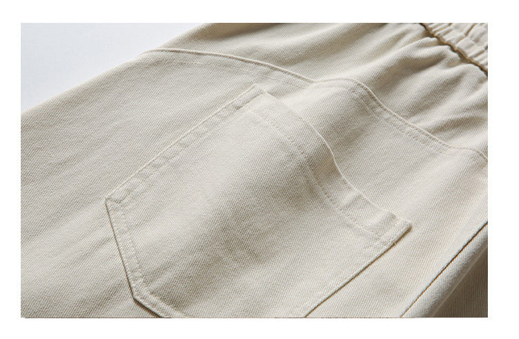 Curved-Leg Pants – Washed Finish & Panel Seams | Yamalinclothes