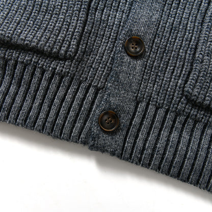 90% Wool Stand-Collar Knit Sweater – Thickened Oversized Unisex