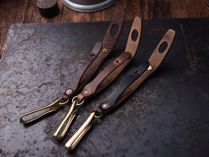 Leather Motorcycle Glove Clamp – Handlebar Glove Holder – Japanese vintage | yamalin clothes | Yamalinclothes