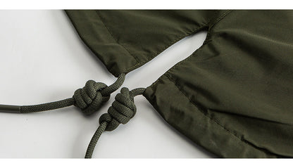 Japanese Retro Swallowtail Hooded Trench Coat – Mid-Length Loose Unisex Spring