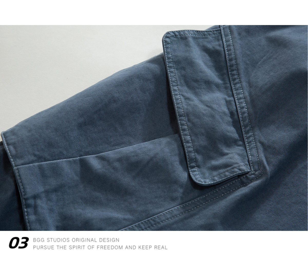 Cotton Cargo Pants – Angled Pockets & Wide Leg | Yamalinclothes