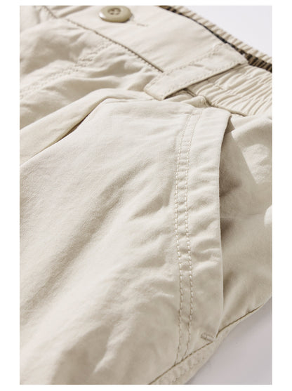 2026 Spring/Summer 170g Lightweight Japanese Cotton Straight Slacks Men's Wide-Leg Anti-Wrinkle Cargo Pants | Japanese vintage | yamalin clothes | Yamalinclothes
