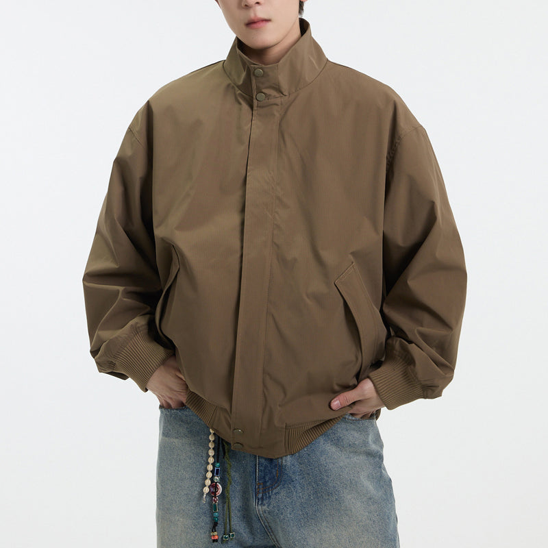 Autumn and winter American flying Harrington jacket men's stand-up collar baseball couple khaki cleanfit padded jacket | Japanese vintage | yamalin clothes | Yamalinclothes