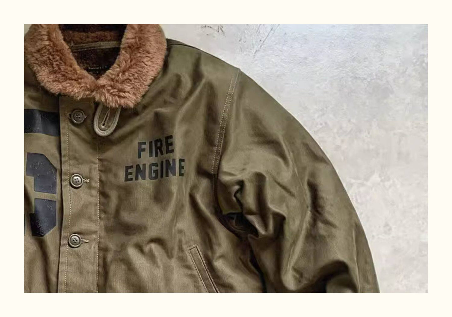 Cat Embroidery Navy Deck Jacket – Heavyweight Rip-Resistant Jungle Fabric Winter Coat – Japanese vintage | yamalin clothes | Yamalinclothes