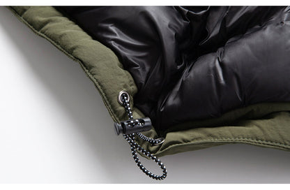 Hooded Down Jacket – Drawstring Multi Pocket | Yamalinclothes